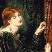 Dante Gabriel Rossetti cropped version of Veronica Veronese Spain oil painting artist